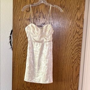 Princess Polly Cream Mini Dress